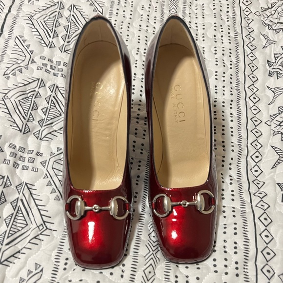 Gucci horsebit block heel square toe - Picture 3 of 10